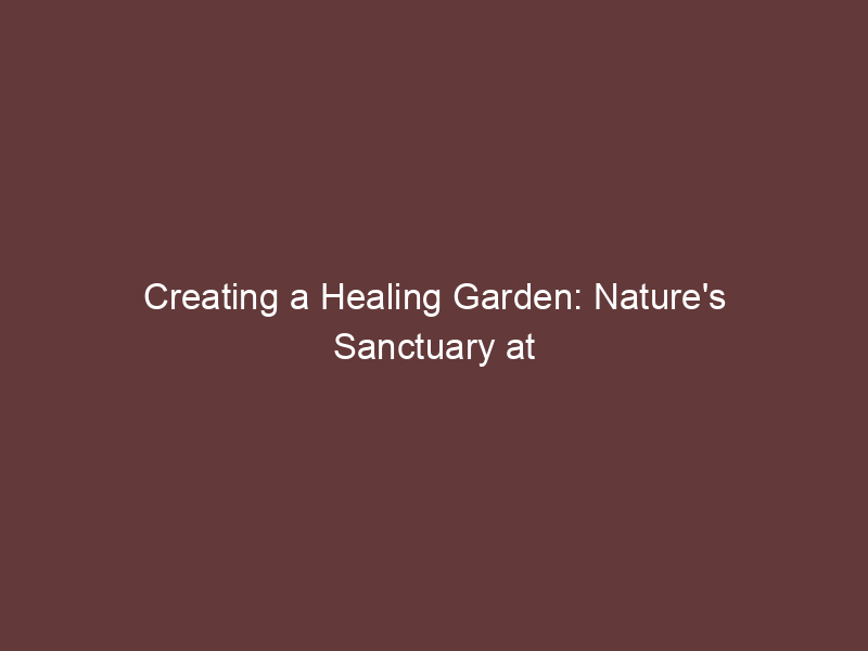 Creating a Healing Garden: Nature's Sanctuary at Home